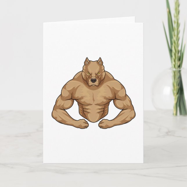 Pitbull as Bodybuilder extreme Card (Front)