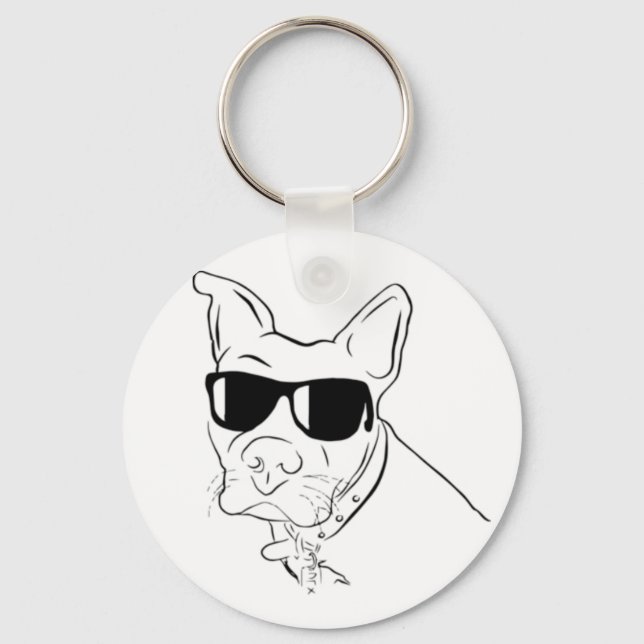 Pitbull Attitude Keychain (Front)