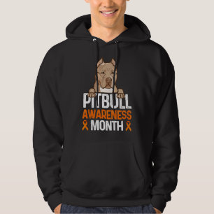 Pitbull Awareness Month Pitbull & Amp Peace Sig Hoodie