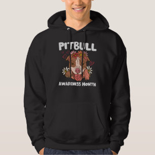 Pitbull Awareness Month Pitbull Love Dog Lover Hoodie