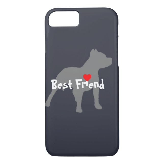 Pitbull "Best Friend" phone case (Back)