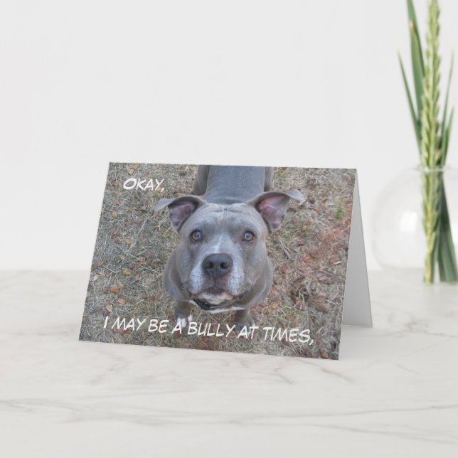 Pitbull Best Mum Mother's Day Card (Front)