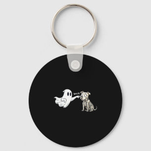 Pitbull boo boo-p ghost halloween kids mens womens key ring