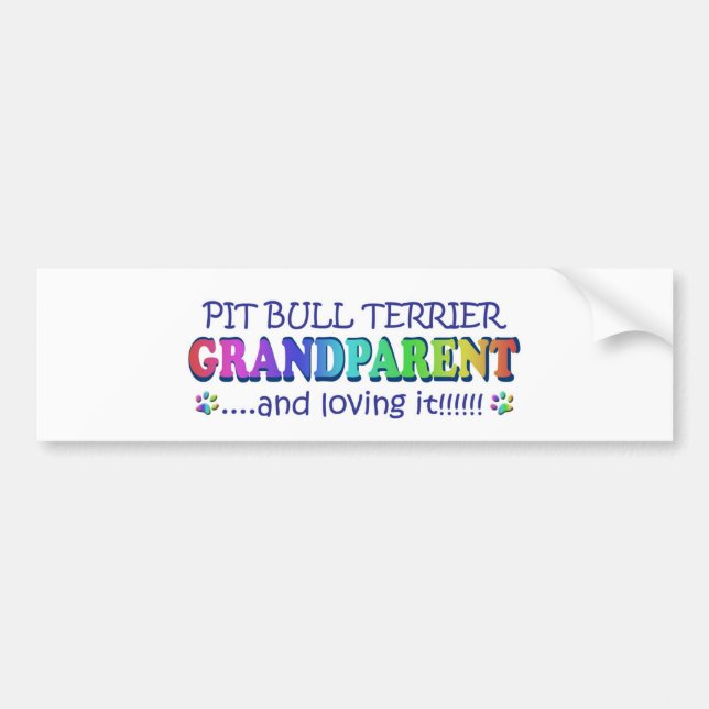 PITBULL BUMPER STICKER (Front)