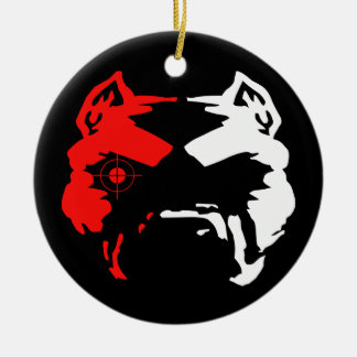 Pitbull Ceramic Tree Decoration