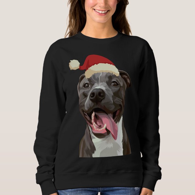 Pitbull Christmas 235 Sweatshirt (Front)