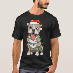 Pitbull Christmas Santa Pitbull Dog Lovers Christm T-Shirt
