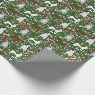 Pitbull Christmas wrapping paper