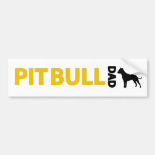 Pitbull Dad Bumper Sticker