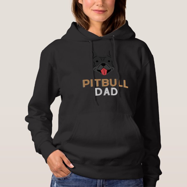 Pitbull Dad Classic 252 Hoodie (Front)