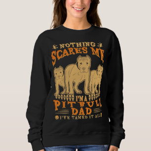 Pitbull Dad Halloween Funny Quotes Sweatshirt