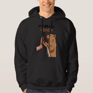 Pitbull Dad Pittie Dog Men Hoodie