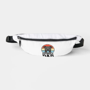 Pitbull Dad Vintage Dog Lover Shirt Design (2)_1 Bum Bags