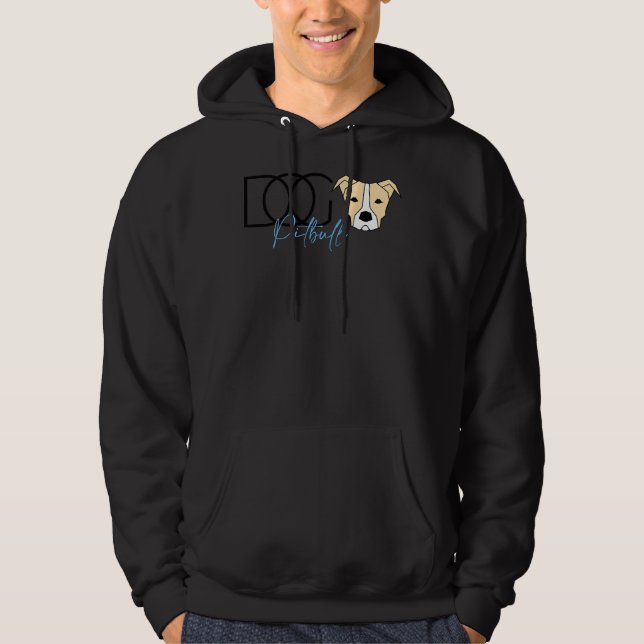 Pitbull Dog 261 Hoodie (Front)
