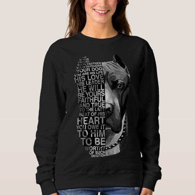 Pitbull Dog 29 Sweatshirt (Front)