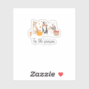 Pitbull Dog Autumn Fall Thanksgiving Tis The Seaso