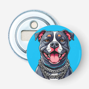 Pitbull dog bottle opener