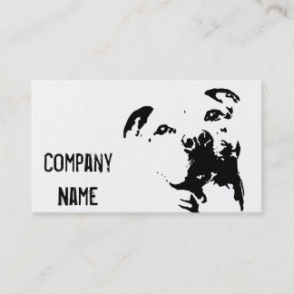 Pitbull Dog Business Card