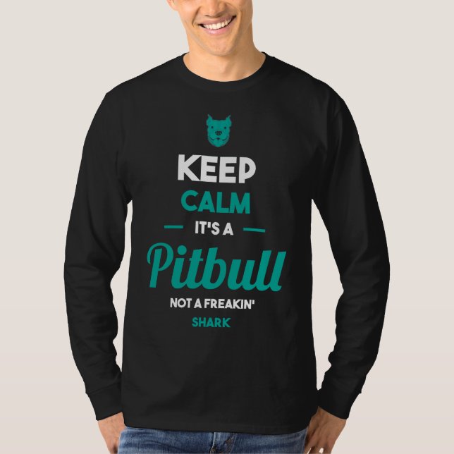Pitbull Dog  Design T-Shirt (Front)