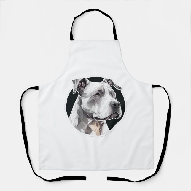 Pitbull dog face apron (Front)