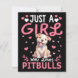 Pitbull Dog Girls Women Just A Girl Who Loves Pitb