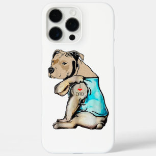 Pitbull Dog I Love Dad Tattoo Funny Family iPhone 16 Pro Max Case