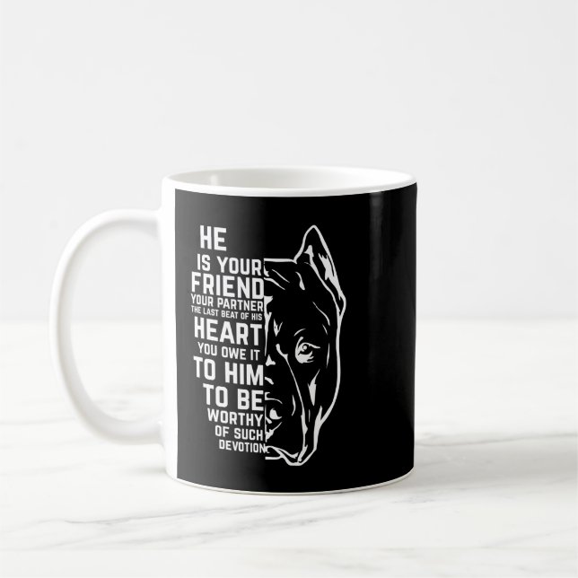 Pitbull Dog Inspirational Pitbull Dog Devotion 485 Coffee Mug (Left)