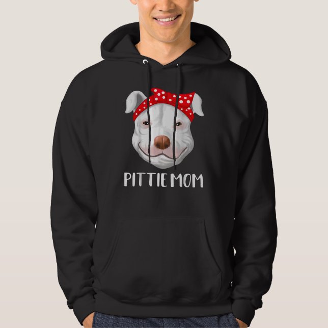 Pitbull Dog Lovers Pittie Mum Mothers Day 287 Hoodie (Front)