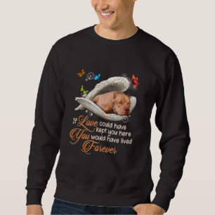 Pitbull Dog Paw Love Loss Of Dog Beautiful Pet Mem Sweatshirt