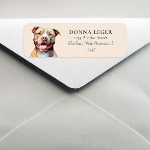 PitBull Dog Personalized Address Return Address Label