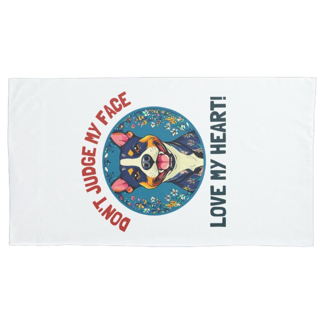 Pitbull dog Pillowcase (Front-Left)