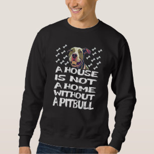 Pitbull Dog Pit Bull Terrier Rescue Mom Dad Sweatshirt