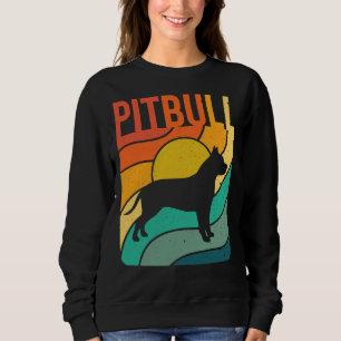 Pitbull Dog Vintage Pet Lover Sweatshirt