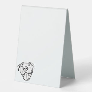 pitbull drawing simple dog lovers black white