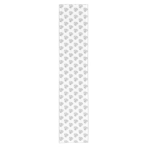 pitbull drawing simple dog lovers black white short table runner