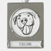 pitbull drawing simple dog lovers black white