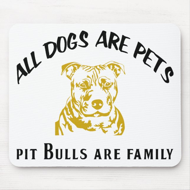 PITBULL FAMILY MOUSE PAD (Front)