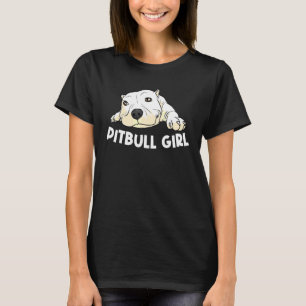 Pitbull For Girls Kid Pet Canine Dog Puppy Animal T-Shirt