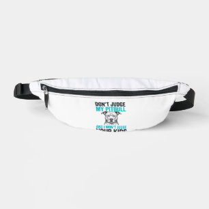 Pitbull Funny Quote Vintage Engraving Dog Design_1 Bum Bags