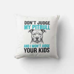 Pitbull Funny Quote Vintage Engraving Dog Design_1 Cushion