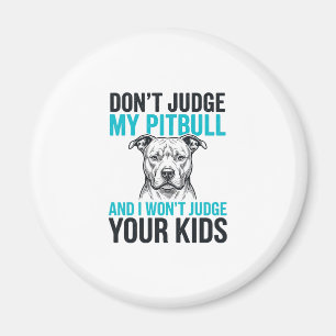 Pitbull Funny Quote Vintage Engraving Dog Design_1 Magnet
