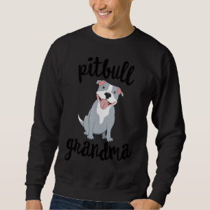 Pitbull Grandma Pawma Dog Grandparents Grand Maw Sweatshirt