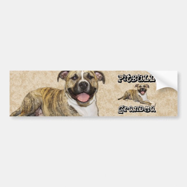 PitBull Grandma - Tigger Bumper Sticker (Front)