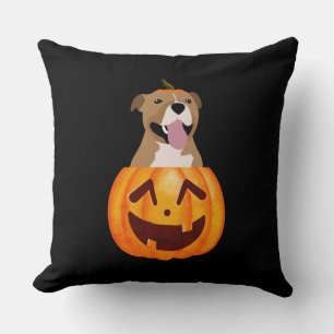 Pitbull Halloween Cushion
