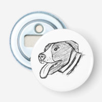 pitbull hand drawn photo dog animal lover poster