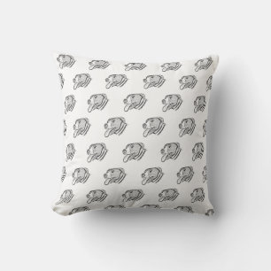 pitbull hand drawn photo dog animal lover poster cushion
