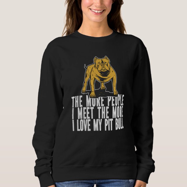 Pitbull Humor Dog Breed Pitbull Ban Sweatshirt (Front)