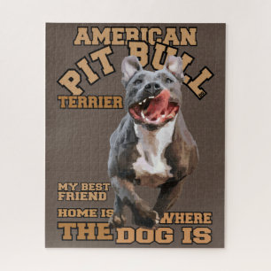 Pitbull - I love Dogs  Jigsaw Puzzle