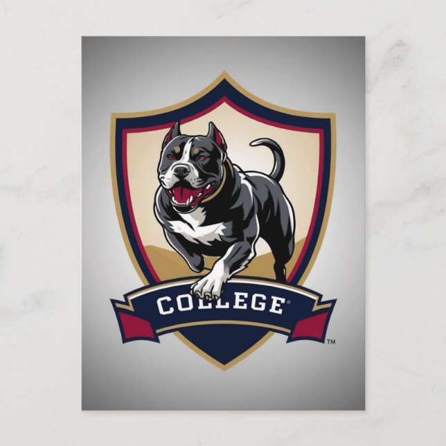 Pitbull in college: Logo Postcard (Front)