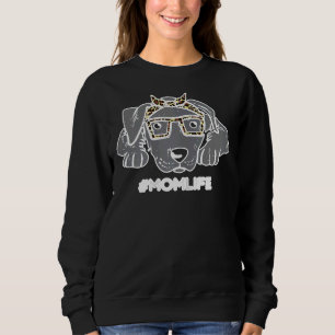 Pitbull Leopard Bandanna Mum Life Sweatshirt